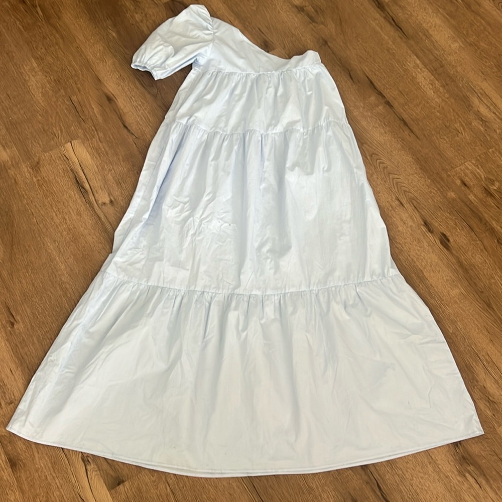 Things Between Light Blue One Shoulder Dress